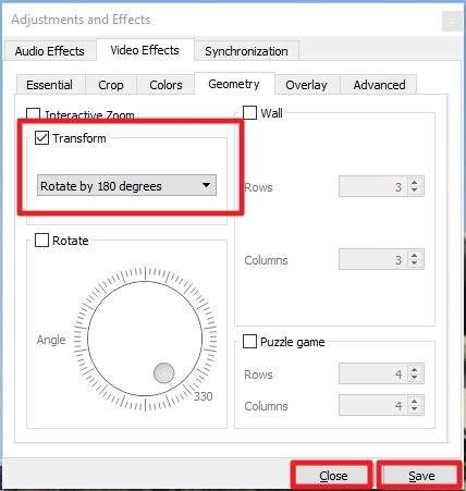 rotate by 180 degrees - How to Rotate Video in VLC & Save it to Your Computer 11