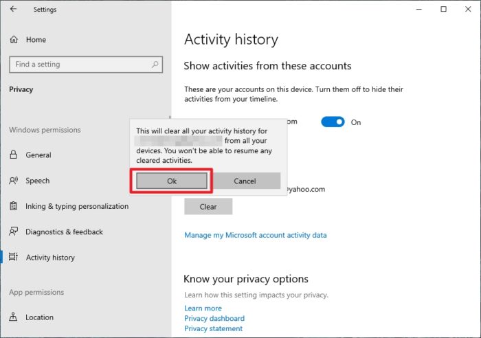 ok 4 - How to Clear Your Activities from Windows 10 Timeline 13