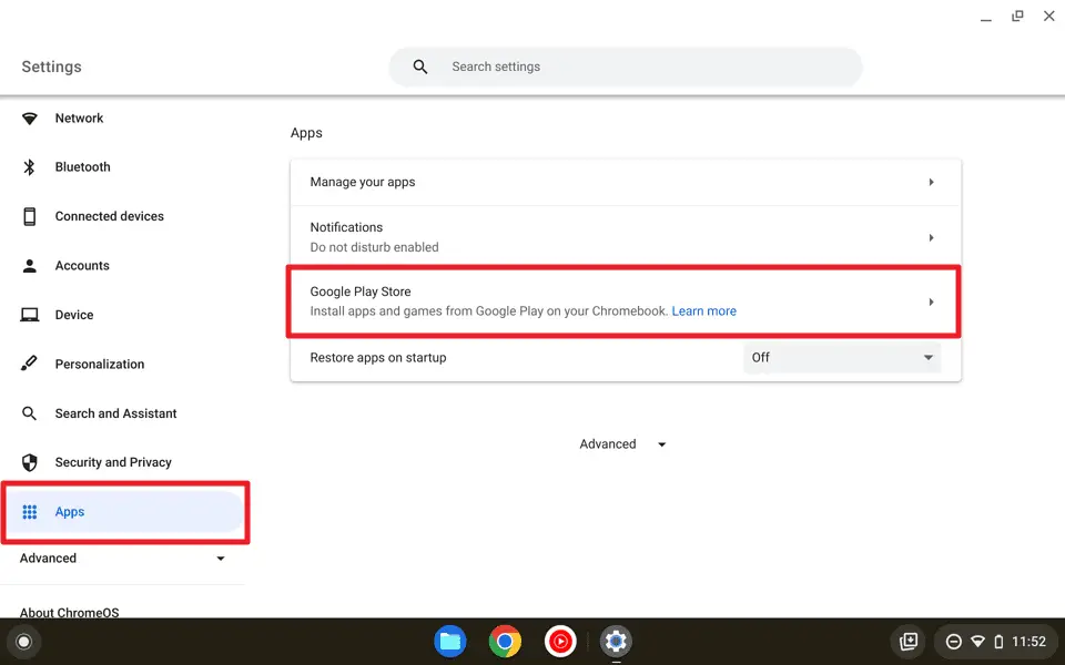 How to turn On / Off Location Service on a Chromebook