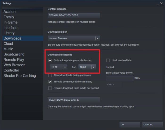 download restrictions - 3 Ways to Stop Steam Games from Updating 41
