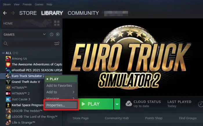 properties 3 - How to Check Your Euro Truck Simulator 2 Version 19