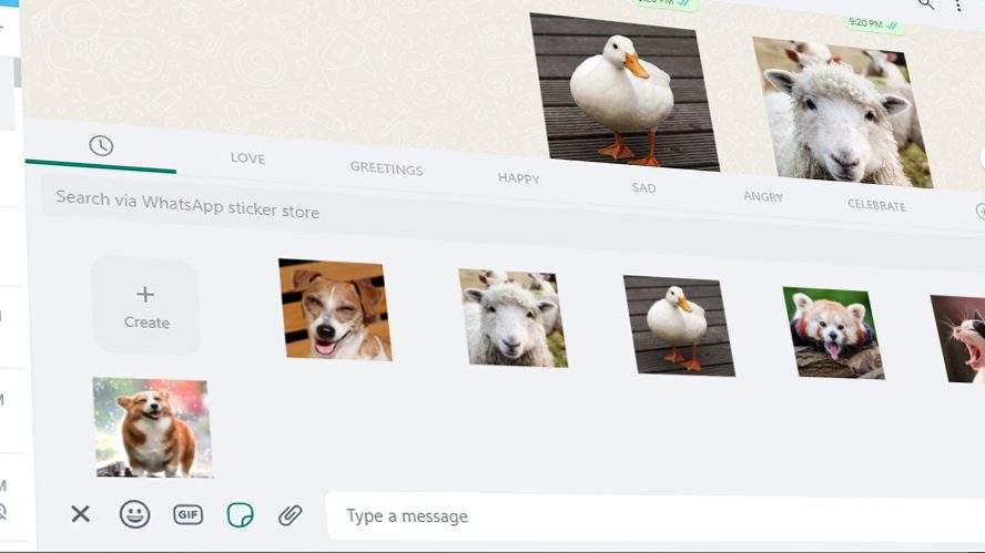 how to send a photo sticker on whatsapp