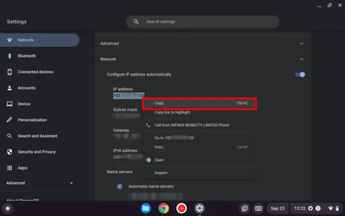 Screenshot 2022 09 23 15.22.36 - How to Find the IP address of Your Chromebook 17