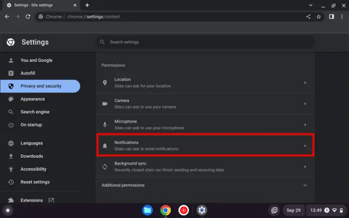 Screenshot 2022 09 29 13.49.09 - How to Manage Notifications on Chromebook 23