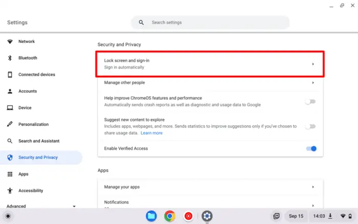chromebook pin 4 - How to Enable Login with 6-Digit PIN on Chromebook 11