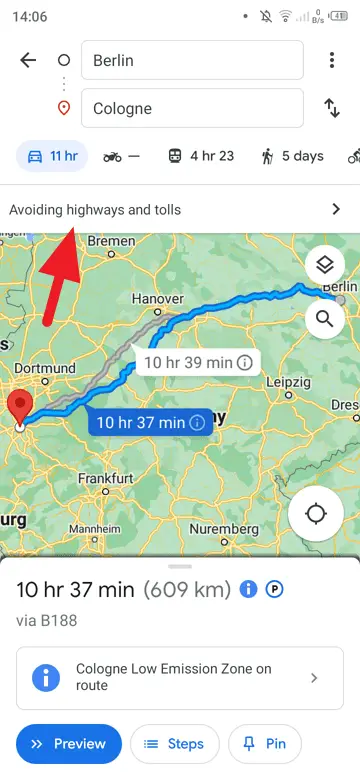 Screenshot 20221007 140616 - How to Avoid Toll Roads from Your Google Maps Route 15