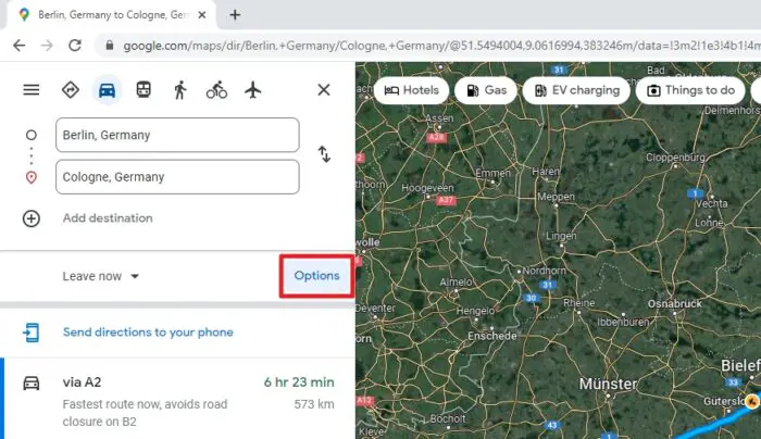 options 2 - How to Avoid Toll Roads from Your Google Maps Route 19