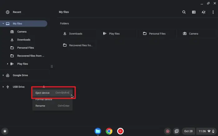 vlcsnap 2022 10 28 12h20m20s409 - How to Safely Eject USB Drive from Your Chromebook 9