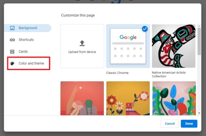 color and theme - How to Change the Toolbar Color of Google Chrome 9