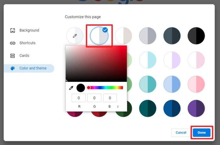 custom color 1 - How to Change the Toolbar Color of Google Chrome 13