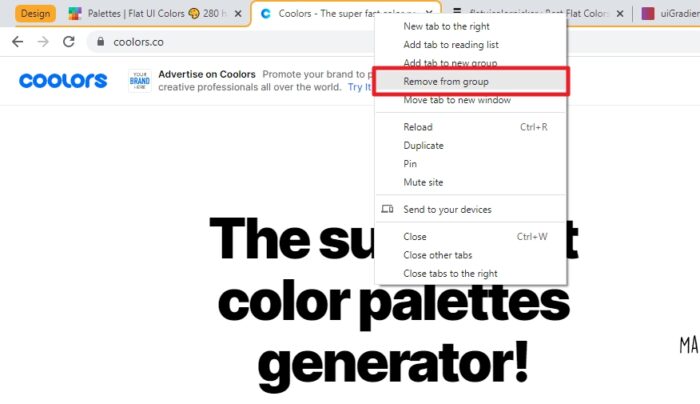 remove from group - How to Group Tabs in Chrome - A Complete Beginner's Guide 25