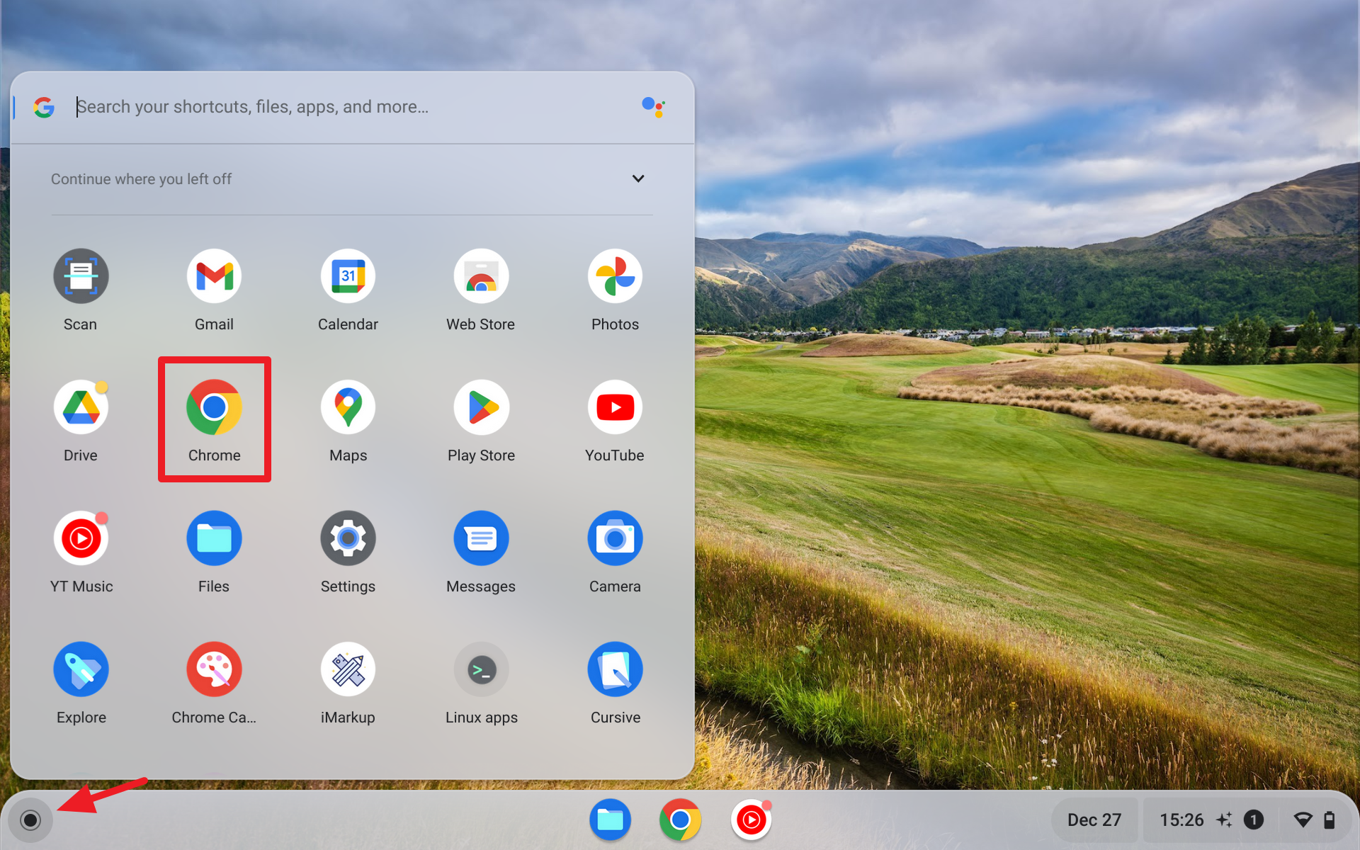 Screenshot 2022 12 27 15.26.54 - How to Put Icons on the Chromebook Desktop Screen? 5