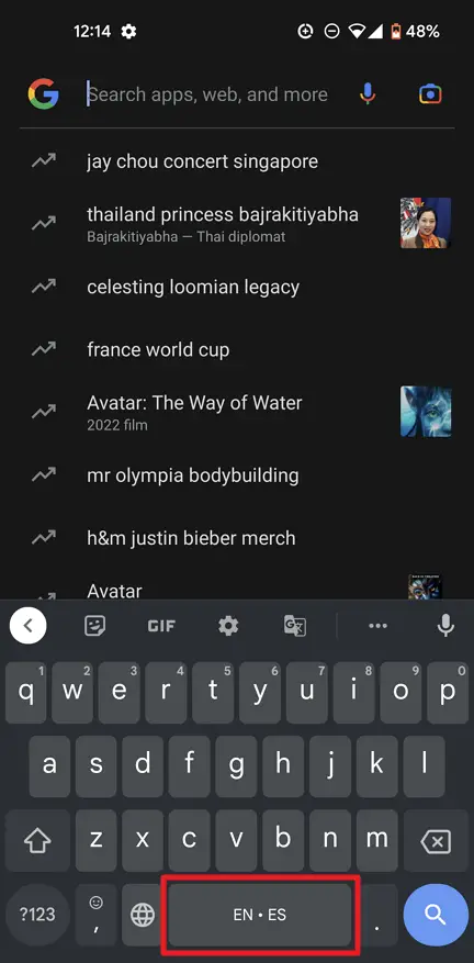 Screenshot 20221220 121437 - How to Change the Language in Android Keyboard (Gboard) 25