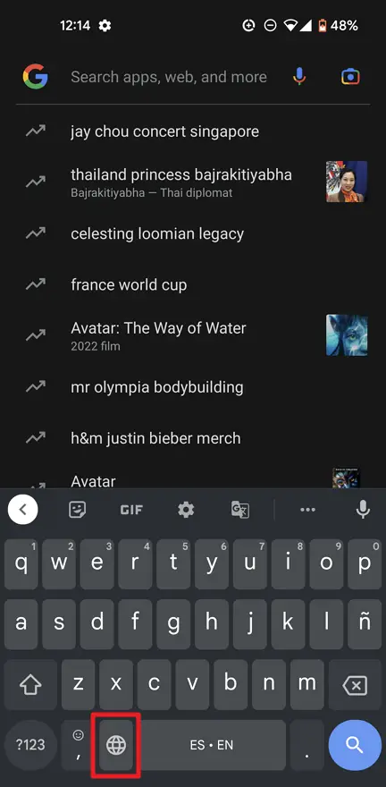 Screenshot 20221220 121451 1 - How to Change the Language in Android Keyboard (Gboard) 31