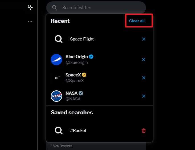 clear all search queries - How to Quickly Delete Your Twitter Search Suggestions 31