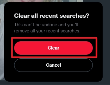 clear button - How to Quickly Delete Your Twitter Search Suggestions 33