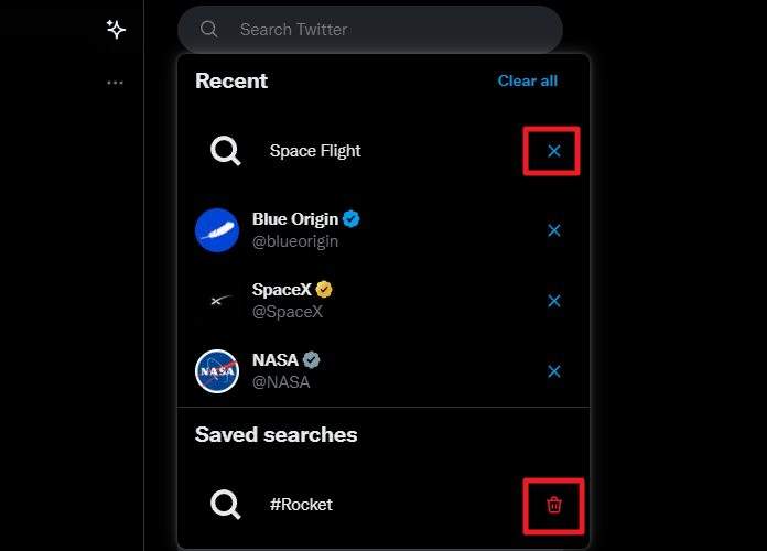 clear search query - How to Quickly Delete Your Twitter Search Suggestions 29