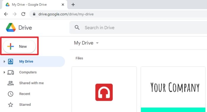 new button - How to Create a New Folder in Google Drive (PC & Mobile) 7