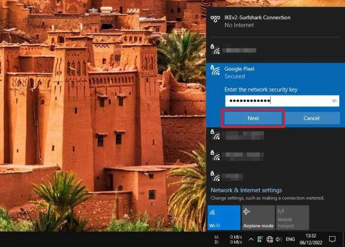 password next - How to Fix Android Mobile Hotspot Not Working on Windows 10 11