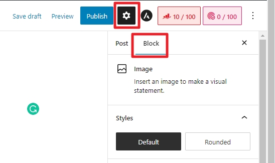 settings block - How to Fix GIF Doesn't Animate on WordPress 9