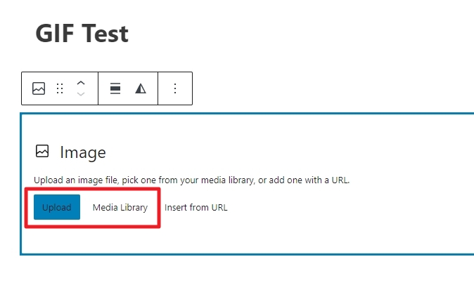 upload image wordpress - How to Fix GIF Doesn't Animate on WordPress 5