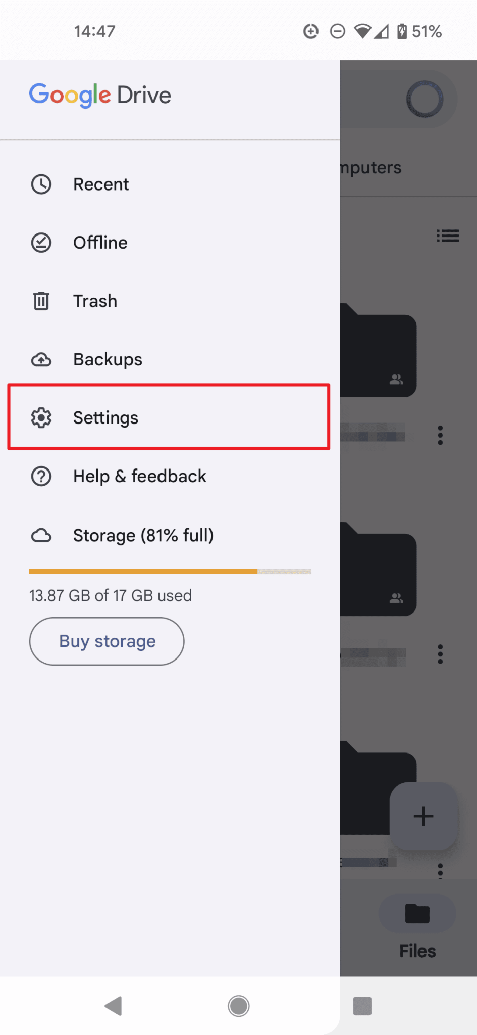 how to change your google drive to dark mode