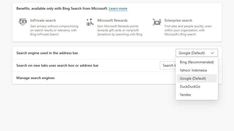 how do i make google my default homepage in edge