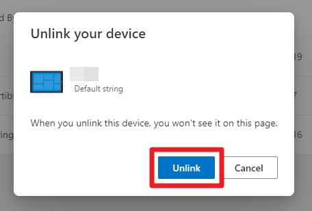 unlink 1 - How to Remove a Windows Device from Your Microsoft Account 17