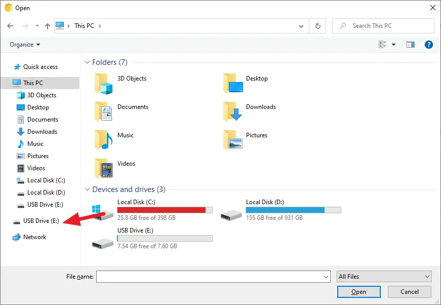 usb drive - How to Attach File from USB Drive to Email 16