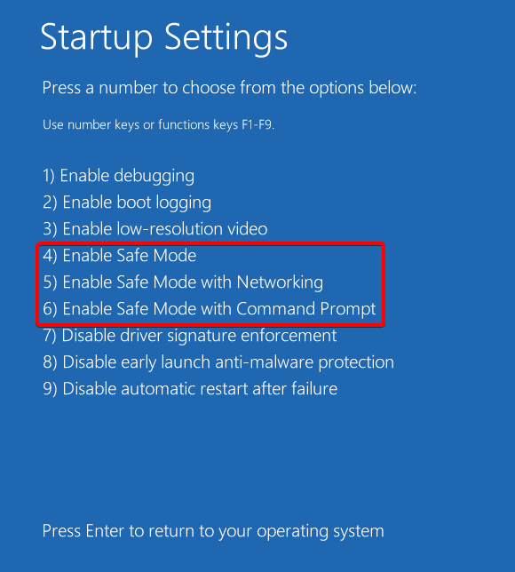 d7 - How to Enter Safe Mode in Windows 10 17