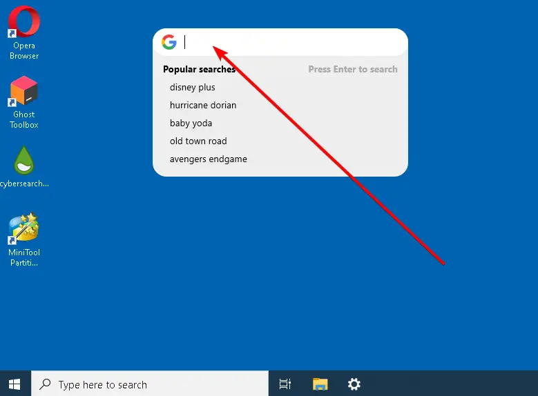 h7 - How to Add Google Search Bar to Windows Desktop 17