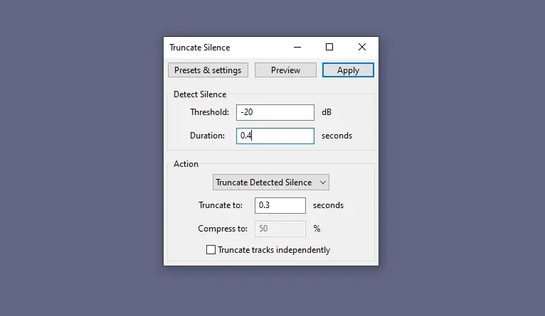 truncate silence - How to Speed Up Audio in Audacity Without Changing Pitch 25