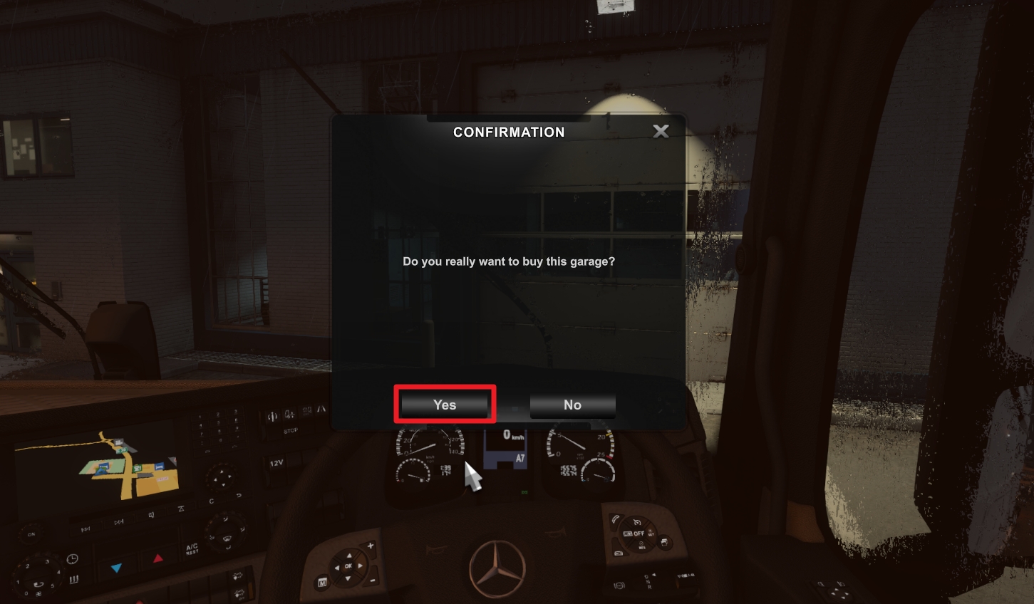 yes 1 - How to Buy a New Garage in Euro Truck Simulator 2 19