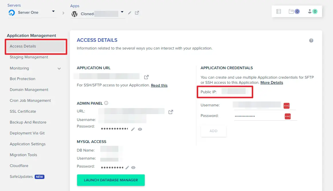 access - How to Move a Site Between Servers in Cloudways (With Picts) 17