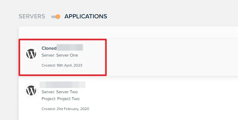 cloned - How to Move a Site Between Servers in Cloudways (With Picts) 15