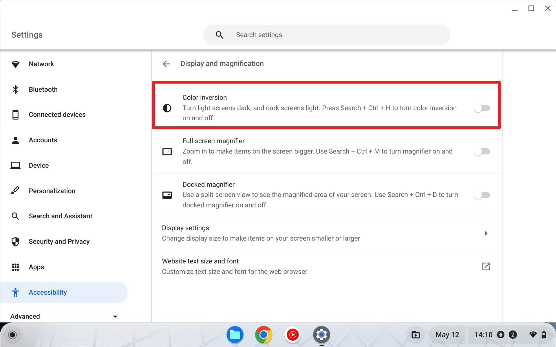 Screenshot 2023 05 12 14.10.25 - How to Get Your Chromebook Out of Dark Mode 7