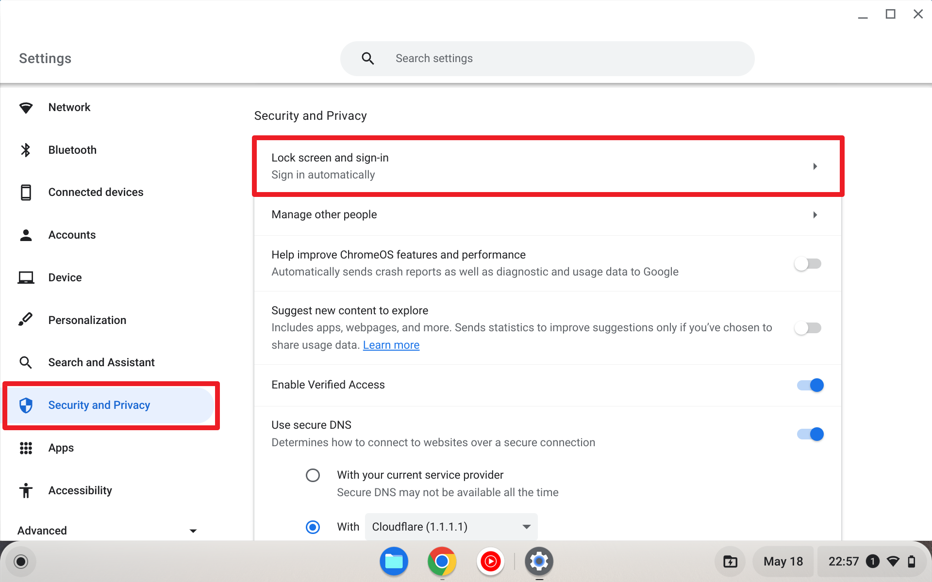 Screenshot 2023 05 18 22.57.17 2 - Secure Your Chromebook: 3 Simple Steps to Lock Your Screen 9