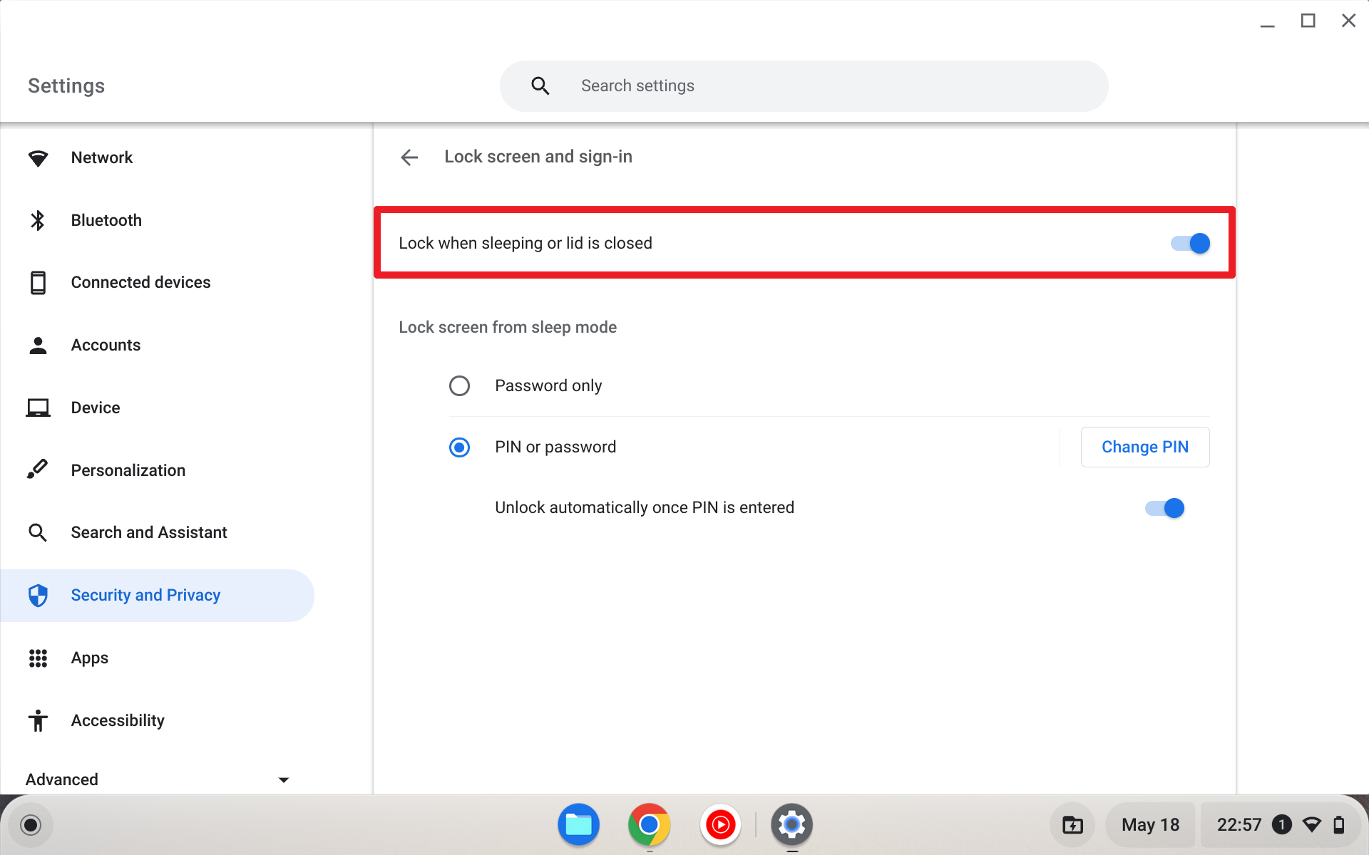 Screenshot 2023 05 18 22.57.53 2 - Secure Your Chromebook: 3 Simple Steps to Lock Your Screen 13
