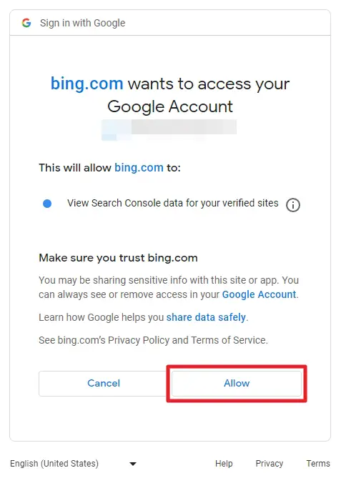 allow 4 - How to Submit Your Website to Bing Webmaster Tools 11