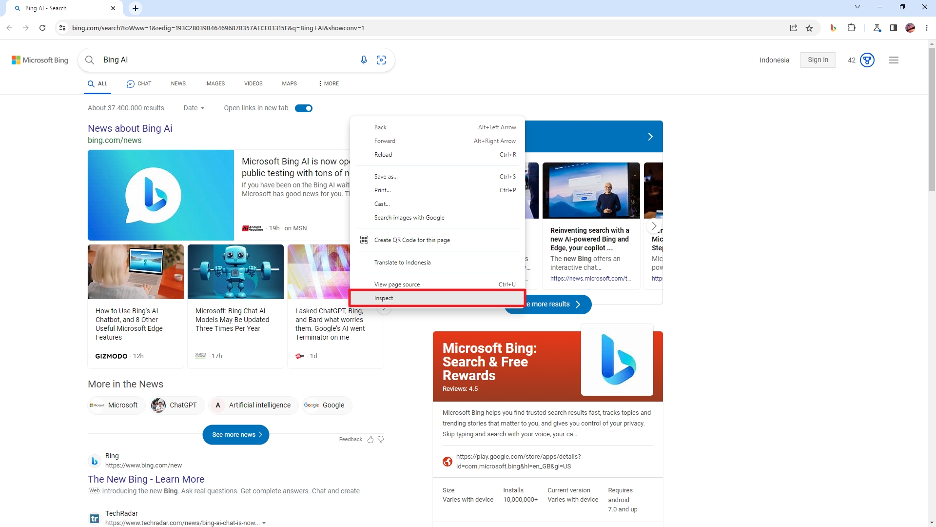 inspect element - How to Access Bing AI with Chrome PC (No Microsoft Edge) 5