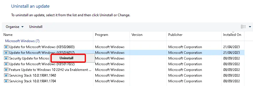 r5 - How to Uninstall a Windows 10 Update That Causing Problems 13