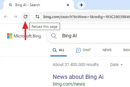 reload this page - How to Access Bing AI with Chrome PC (No Microsoft Edge) 15