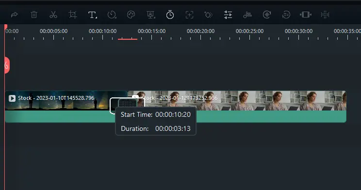 adjust width - How to Add Transition Between Scenes in Filmora 17