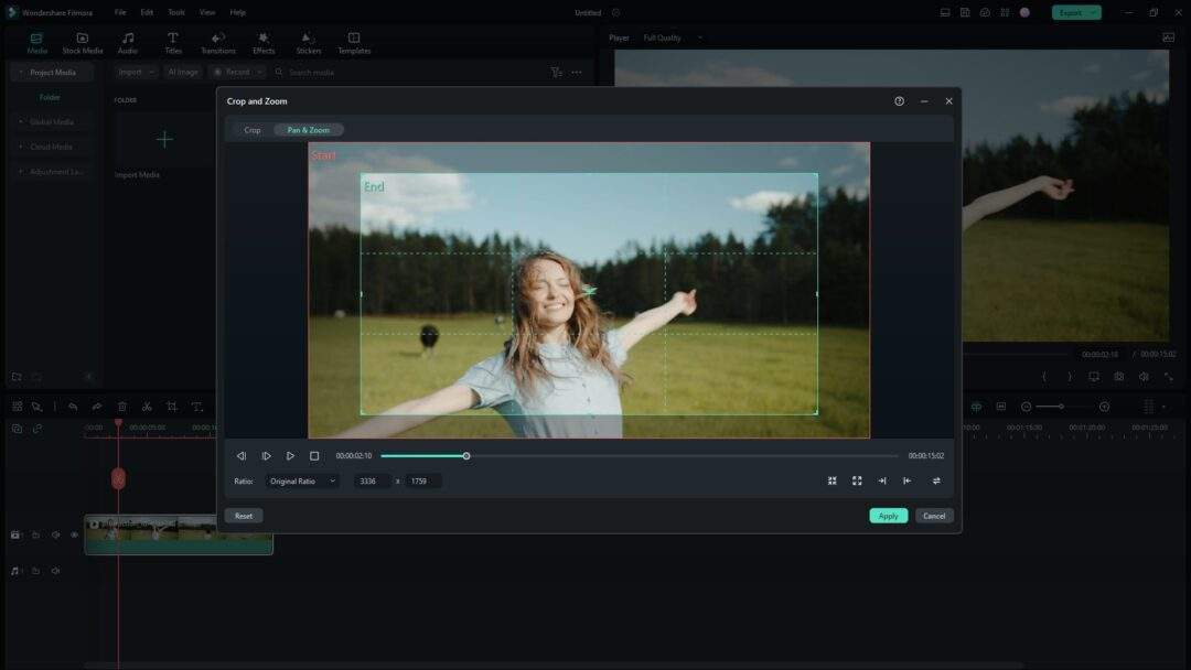 How to Make a Zoom Effect in Filmora