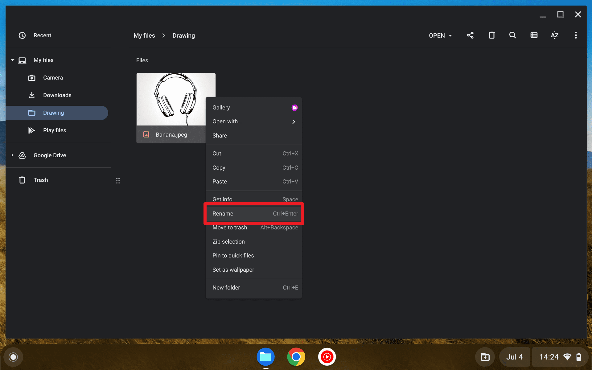 Screenshot 2023 07 04 14.24.28 - How to Rename a File on Chromebook using the Files app 9
