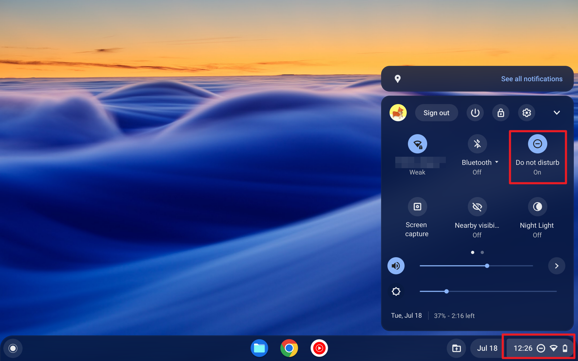 Screenshot 2023 07 18 12.26.32 - How to Turn Off Notifications on Chromebook 5
