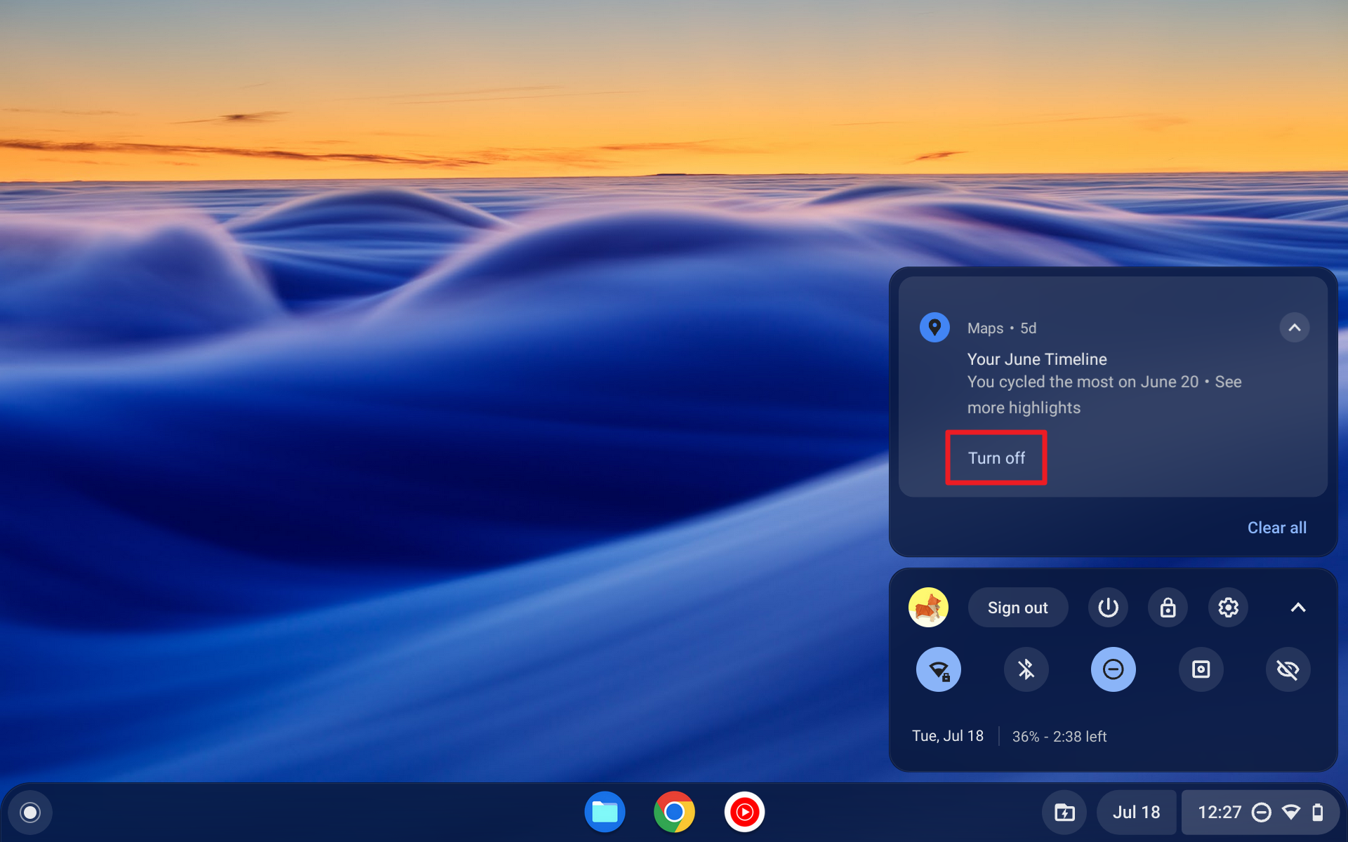 Screenshot 2023 07 18 12.27.41 - How to Turn Off Notifications on Chromebook 7