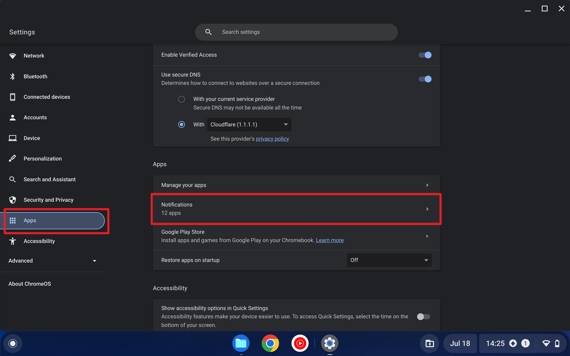 Screenshot 2023 07 18 14.25.54 - How to Turn Off Notifications on Chromebook 11