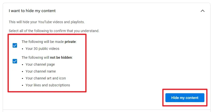 Image 110 - How to Temporarily Hide Your YouTube Channel 13
