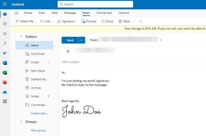 How to Add a Signature in Microsoft Outlook - How to Add a Signature in Microsoft Outlook 9